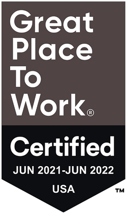 Great Place to Work Certified badge, June 2021 to June 2022, USA